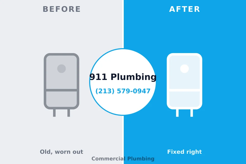 Before and after: plumbing company Valparaiso, IN